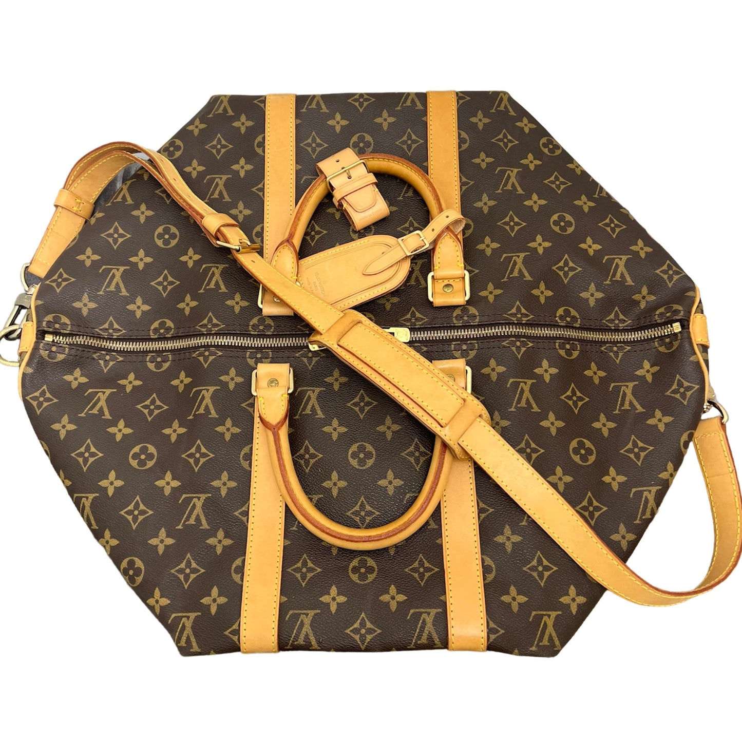 Louis Vuitton Monogram Keepall 50 Bandouliere Duffle Bag