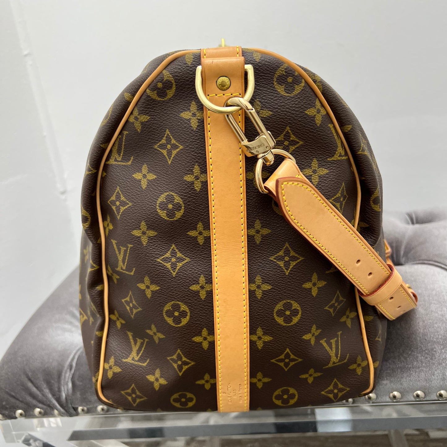 Louis Vuitton Monogram Keepall 50 Bandouliere Duffle Bag