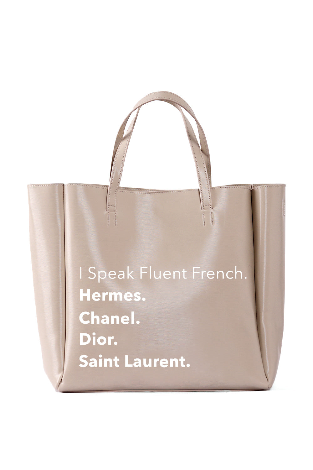 Vegan Leather Fashion Tote with Removable Pouch & Removable Crossbody Strap