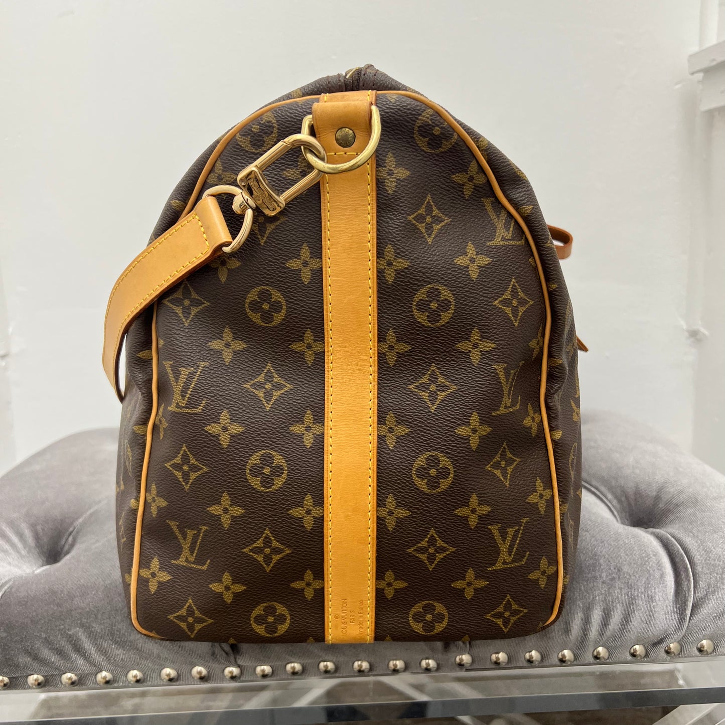 Louis Vuitton Monogram Keepall 50 Bandouliere Duffle Bag