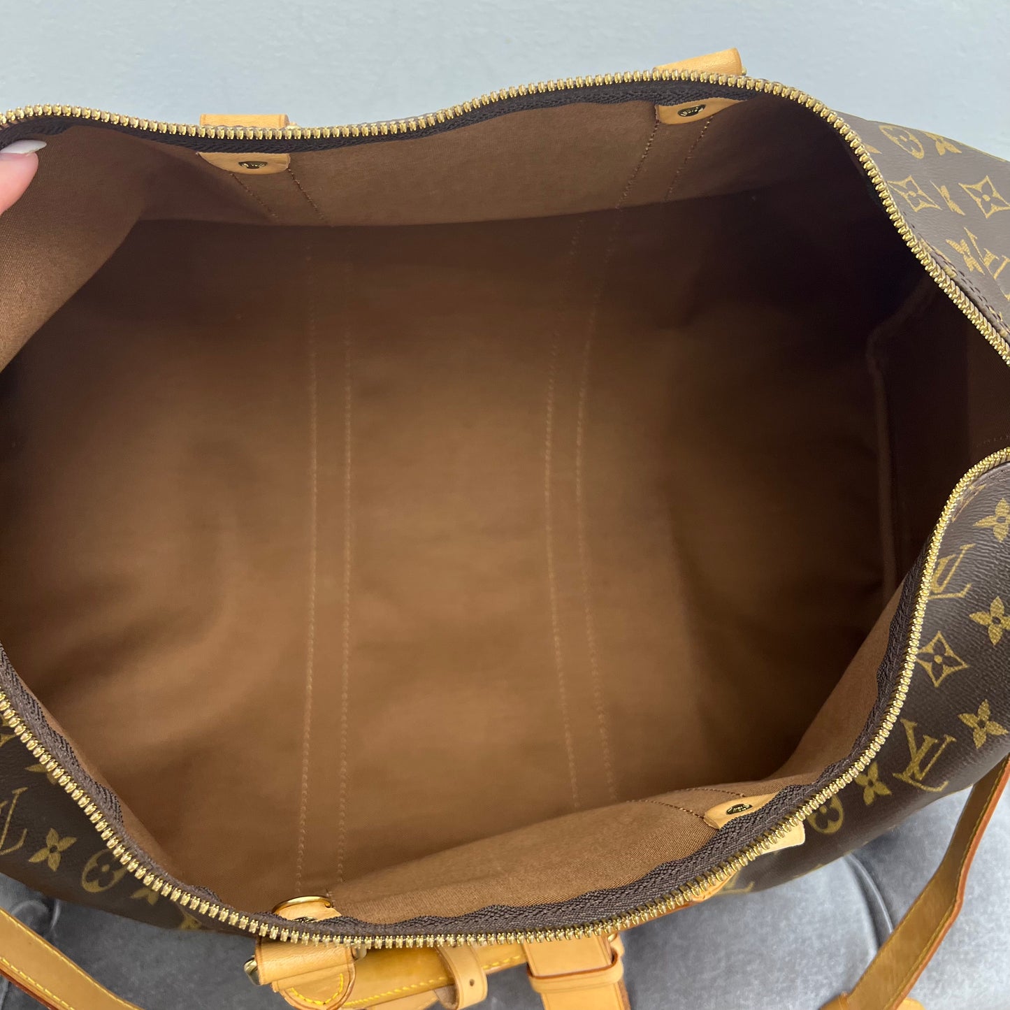 Louis Vuitton Monogram Keepall 50 Bandouliere Duffle Bag