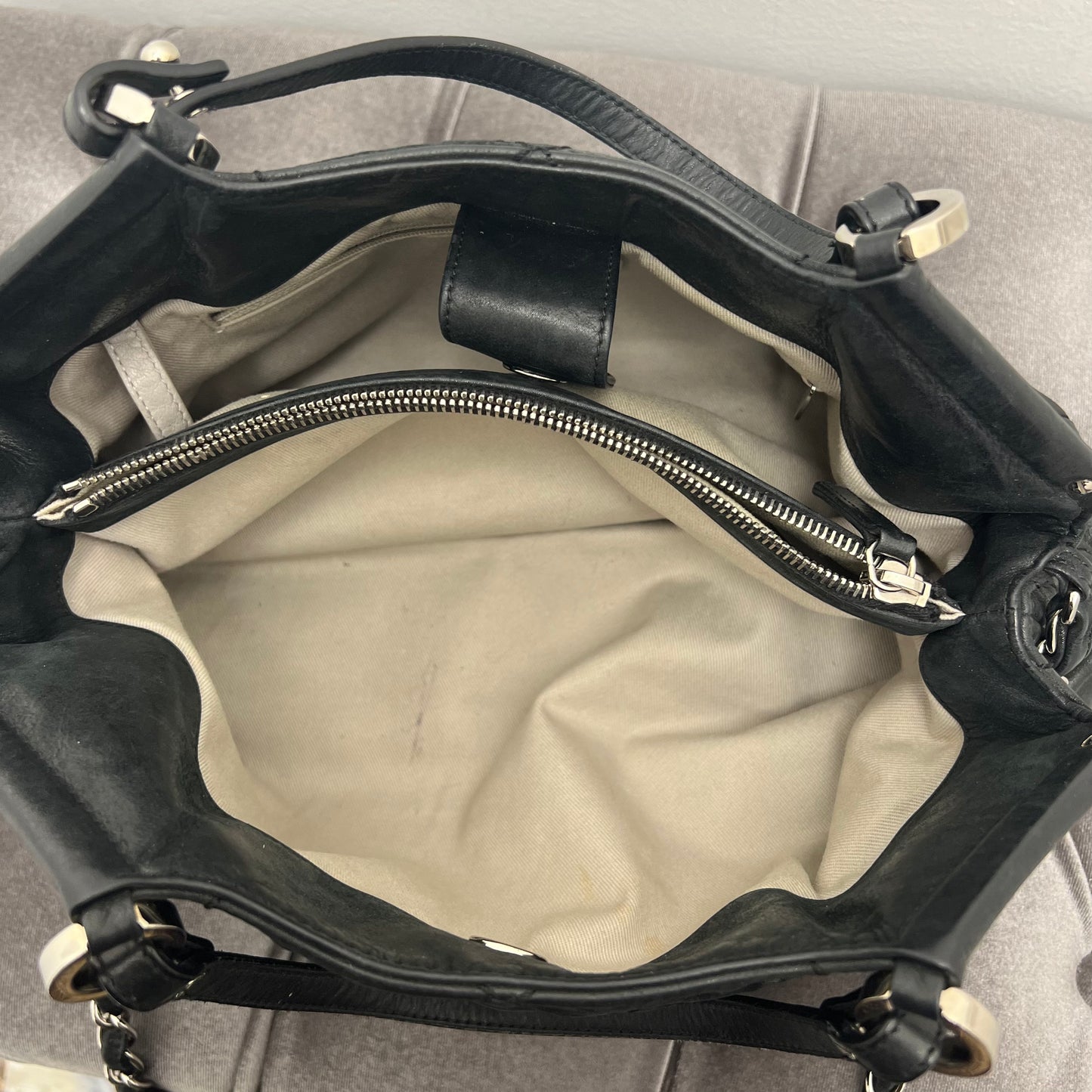 Chanel Sea Tote Quilted Iridescent Calfskin