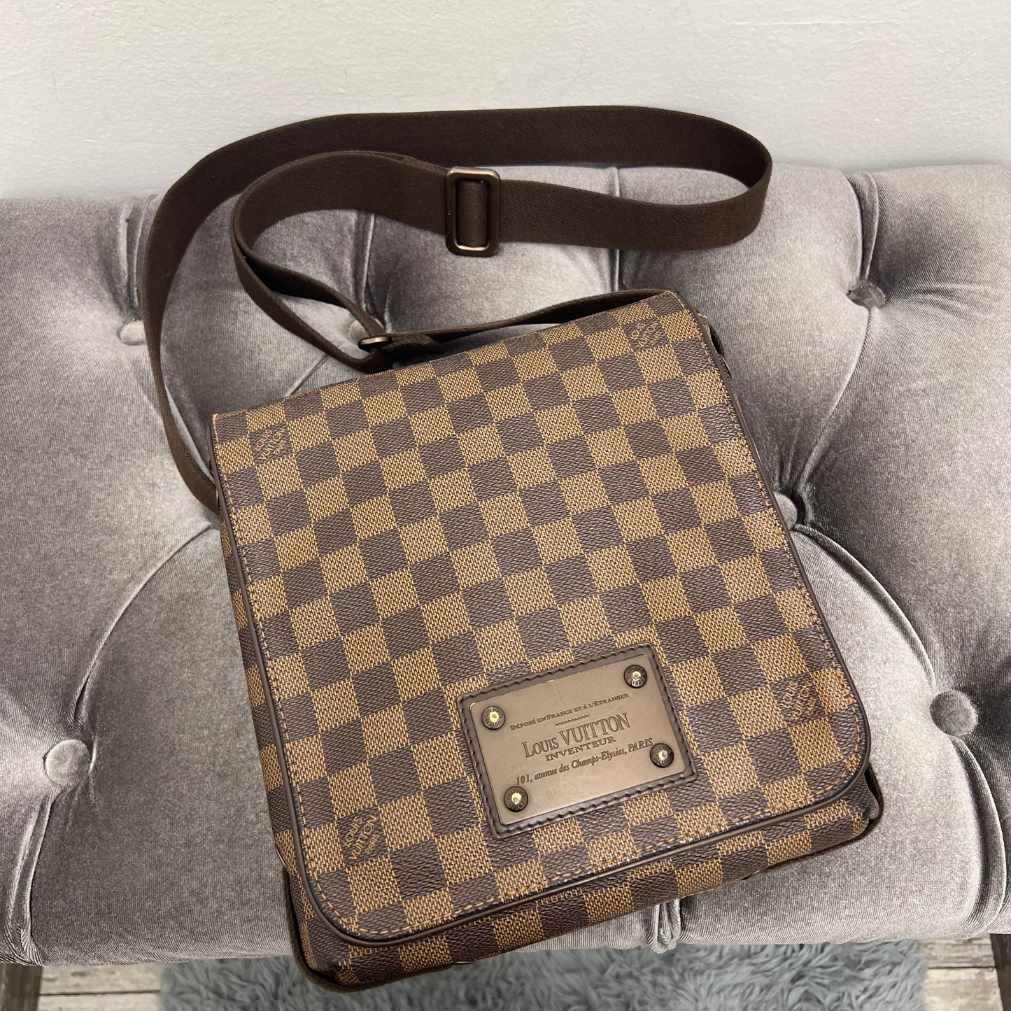 Louis Vuitton Brooklyn Flap PM Damier Ebene