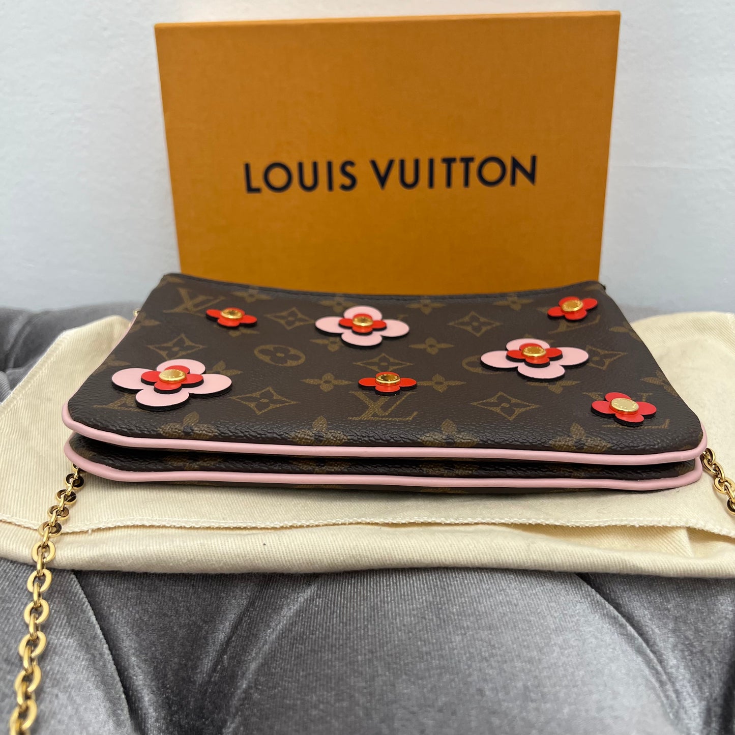 Louis Vuitton Double Zip Flower Pochette