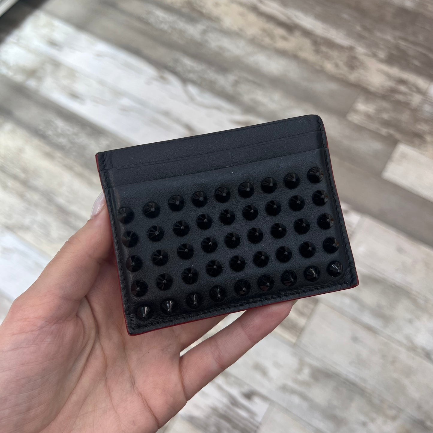 Christian Louboutin Spiked Card Case