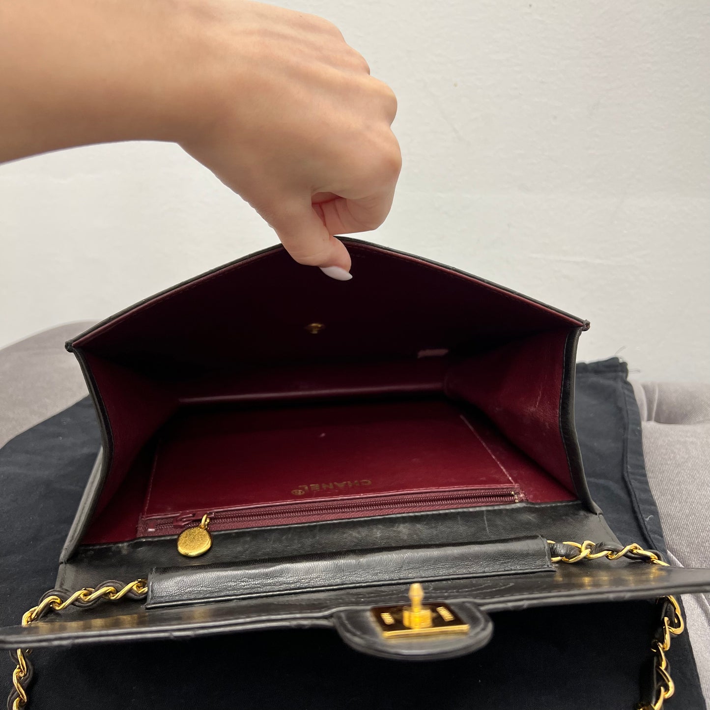 Chanel Vintage Single Flap Shoulder Bag
