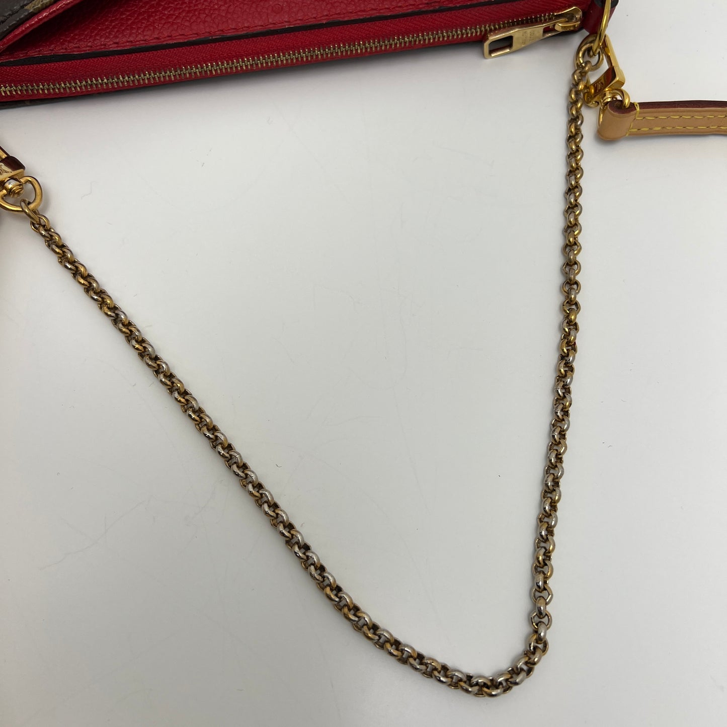 Louis Vuitton Pallas Crossbody, Monogram, Red
