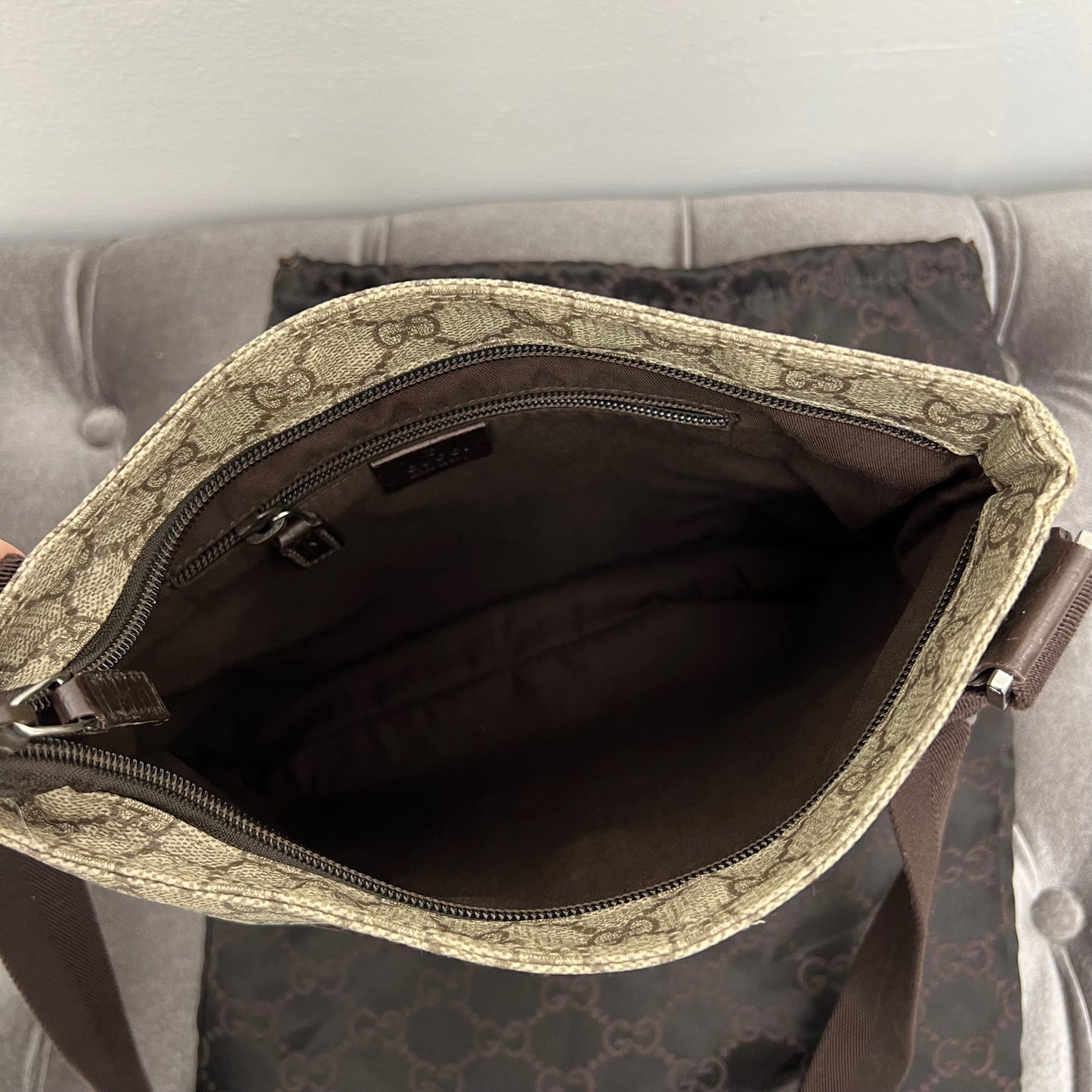 Gucci Monogram Messenger Bag