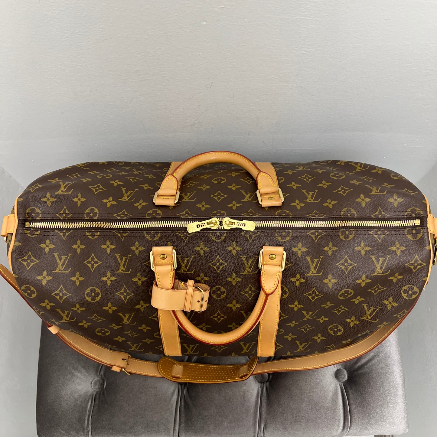 Louis Vuitton Monogram Keepall 50 Bandouliere Duffle Bag