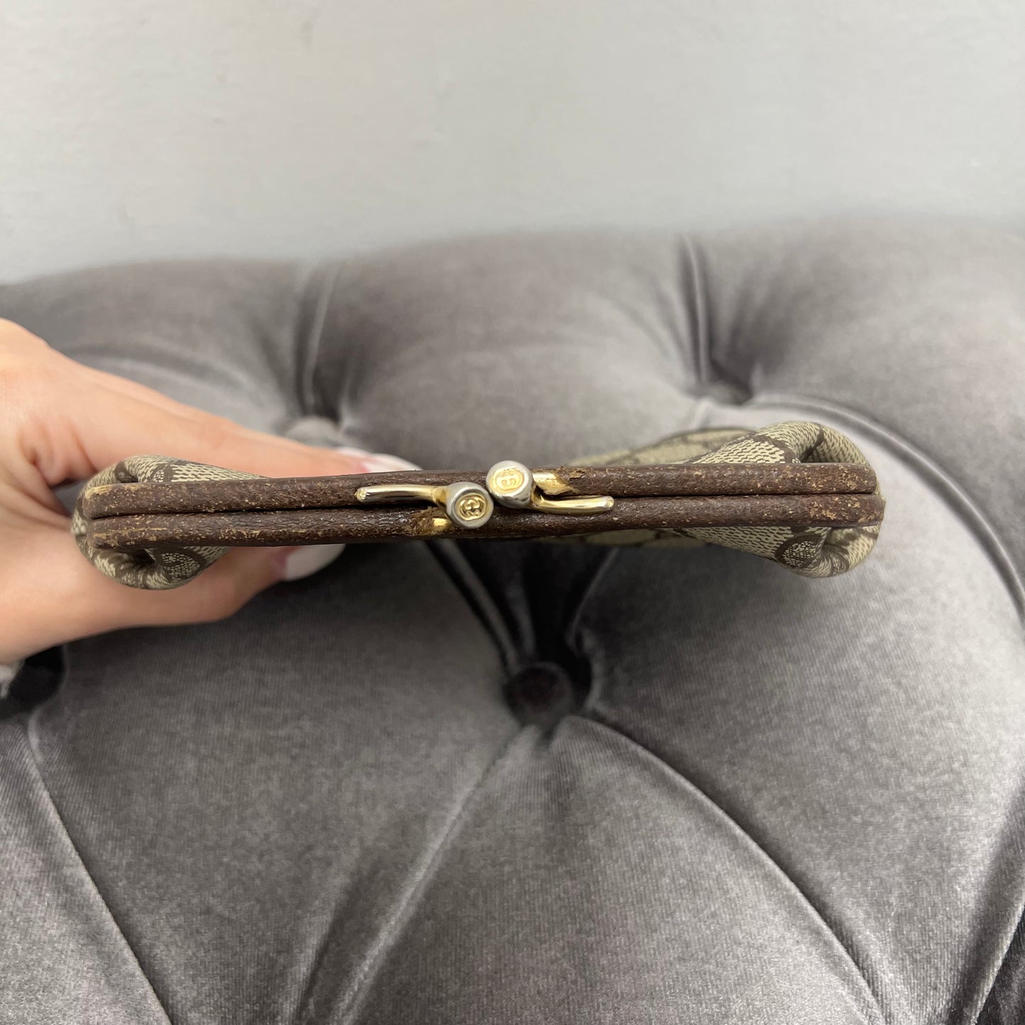 Gucci Vintage Kiss Lock Pouch