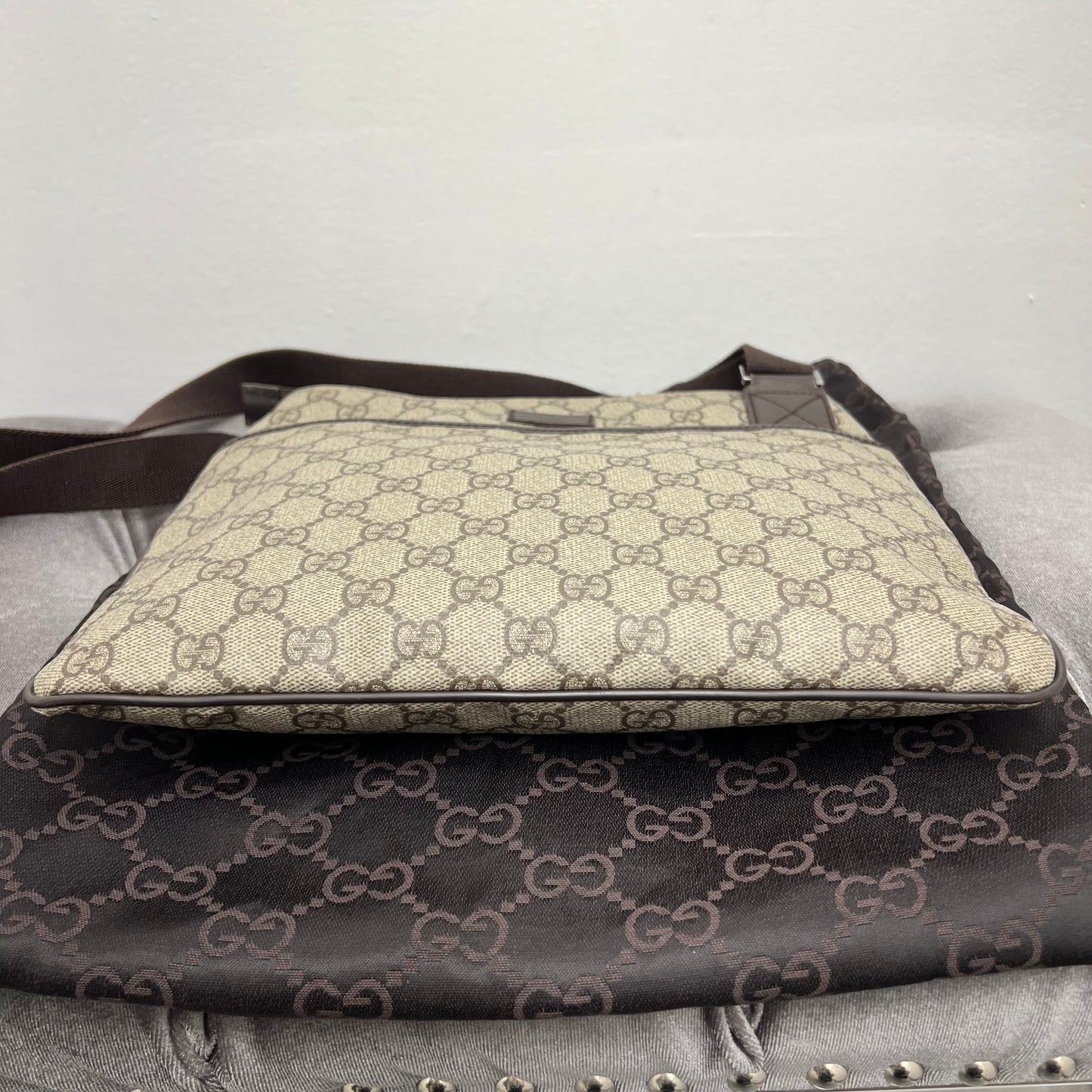 Gucci Monogram Messenger Bag