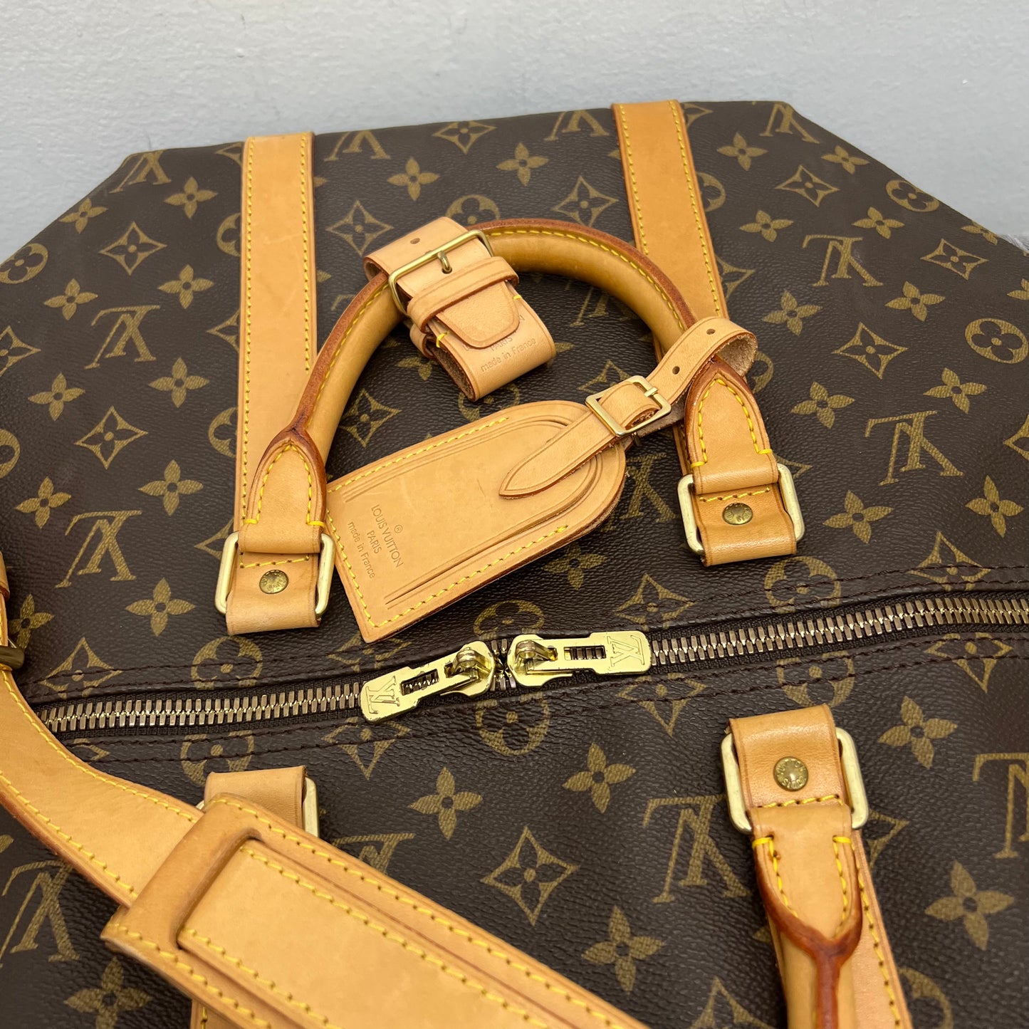 Louis Vuitton Monogram Keepall 50 Bandouliere Duffle Bag