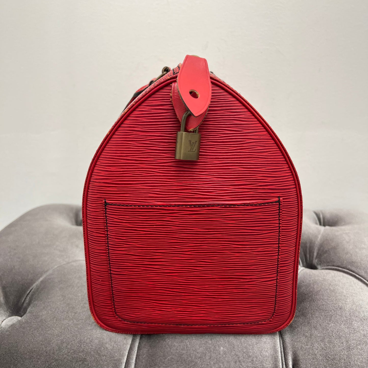 Louis Vuitton Red Epi Leather Speedy 35