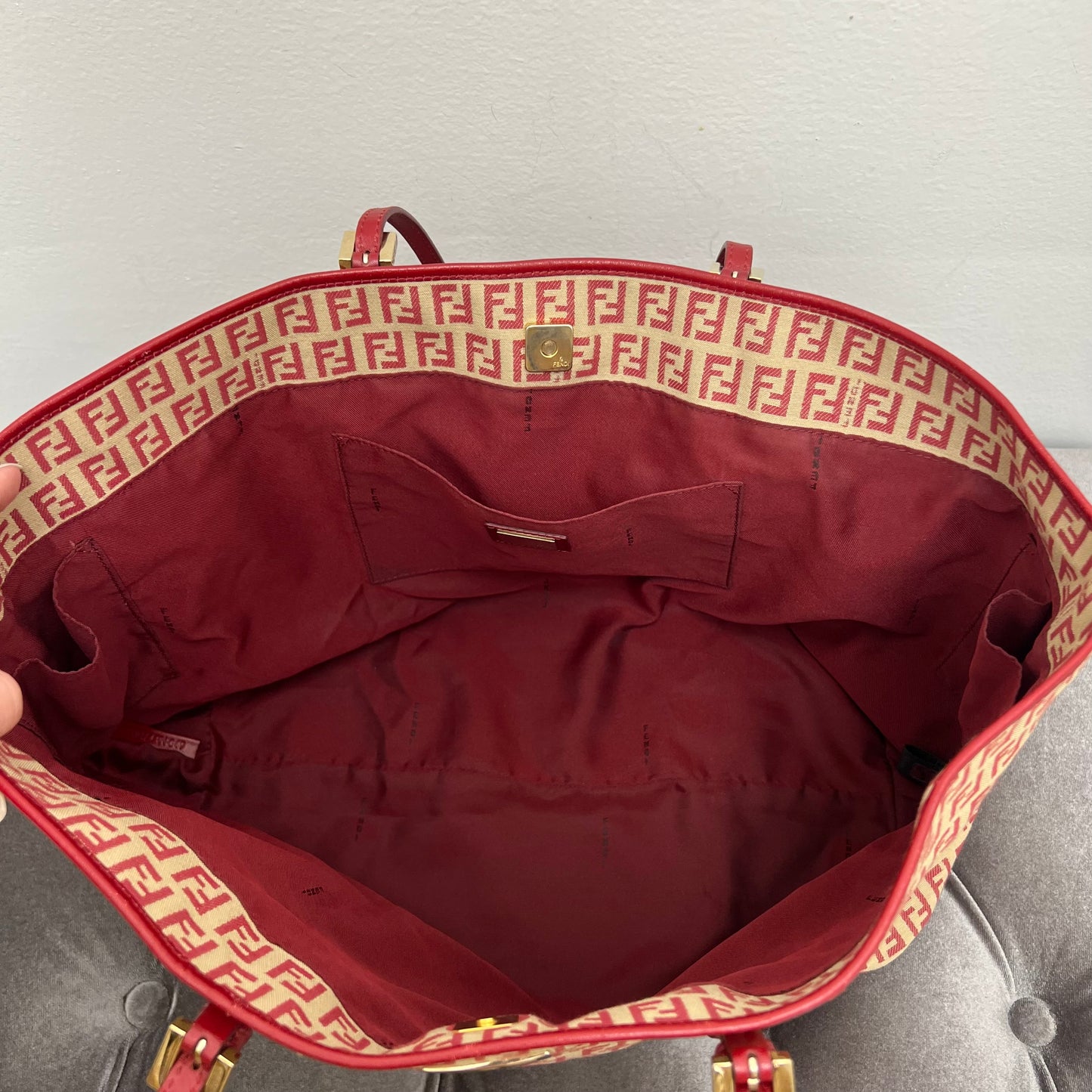 Fendi Zucchino Tote Bag