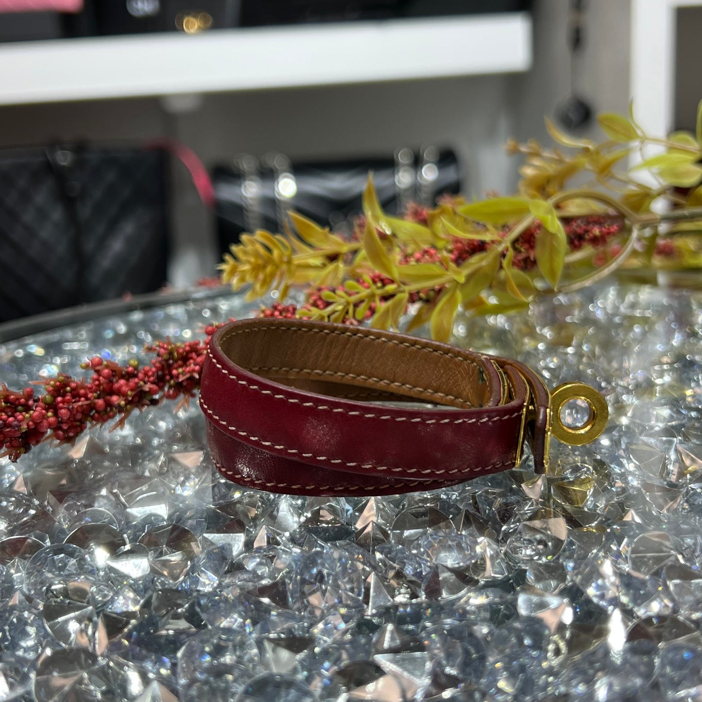Hermes Kelly Double Tour Leather Bracelet