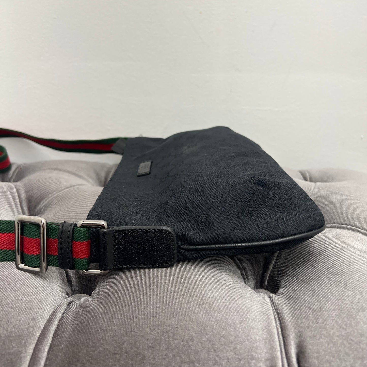 Gucci GG Canvas Web Crossbody, Black