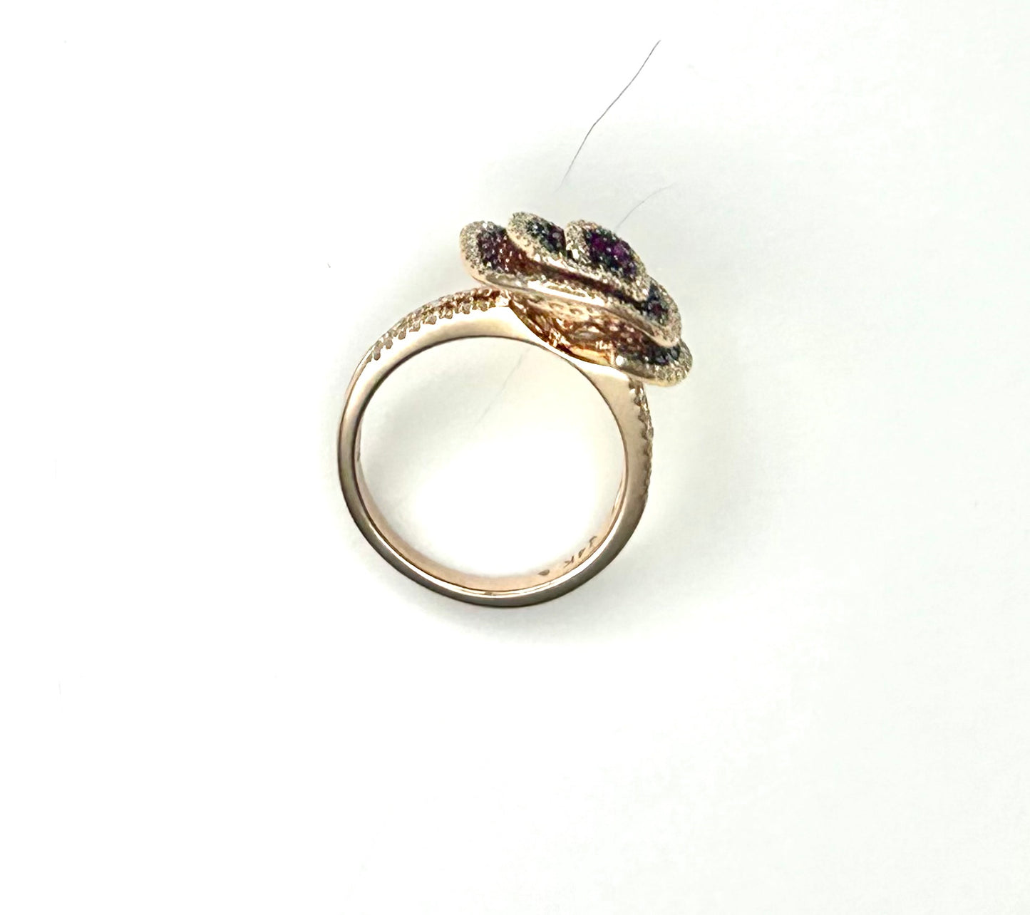 Effy 14k Rose Gold Diamond Ruby Ring