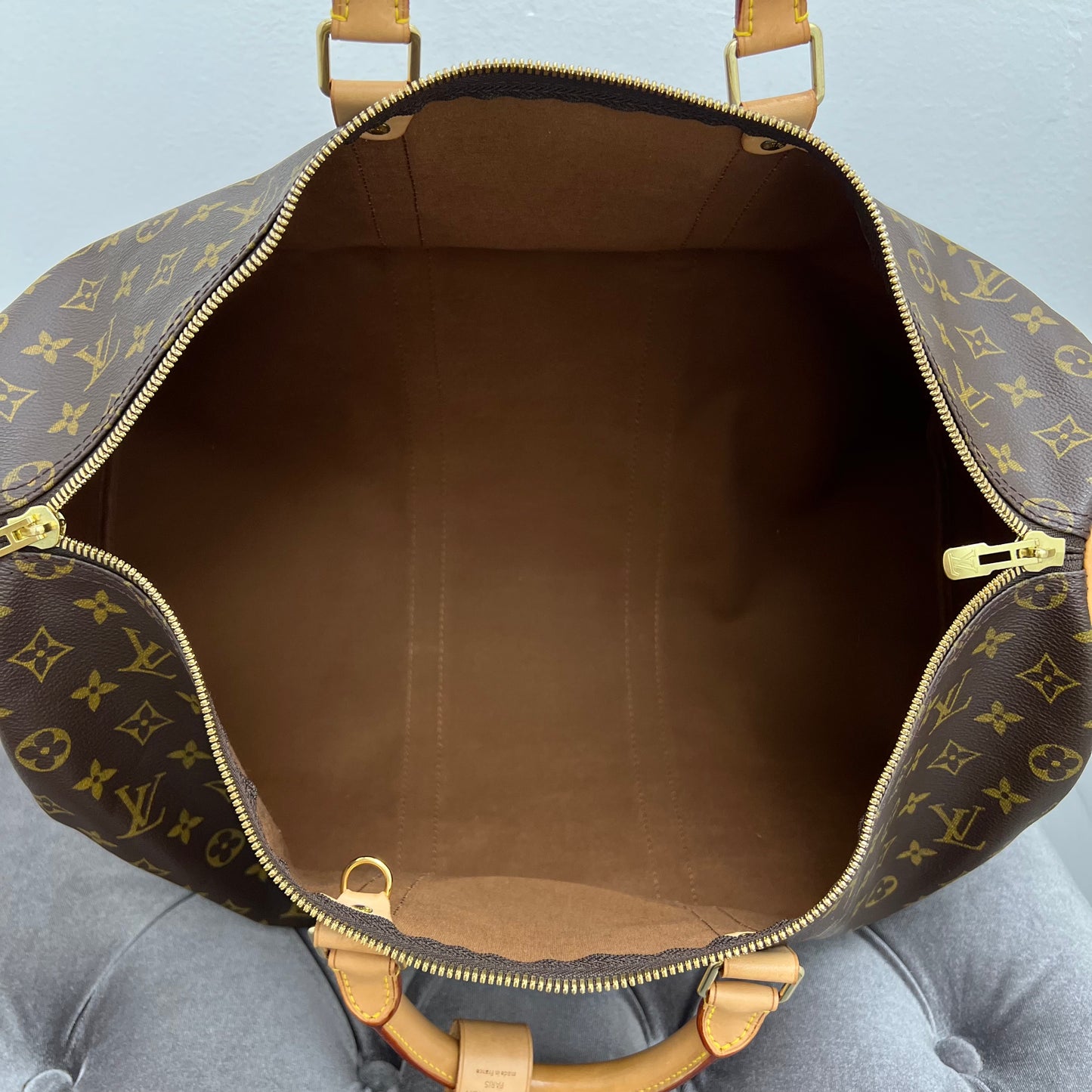Louis Vuitton Monogram Keepall 50 Bandouliere Duffle Bag