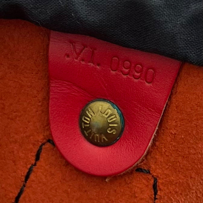 Louis Vuitton Red Epi Leather Speedy 35