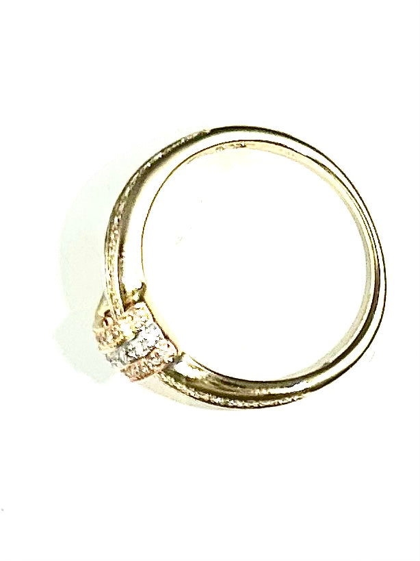 Effy 14K Yellow and Rose Gold Diamond Ring