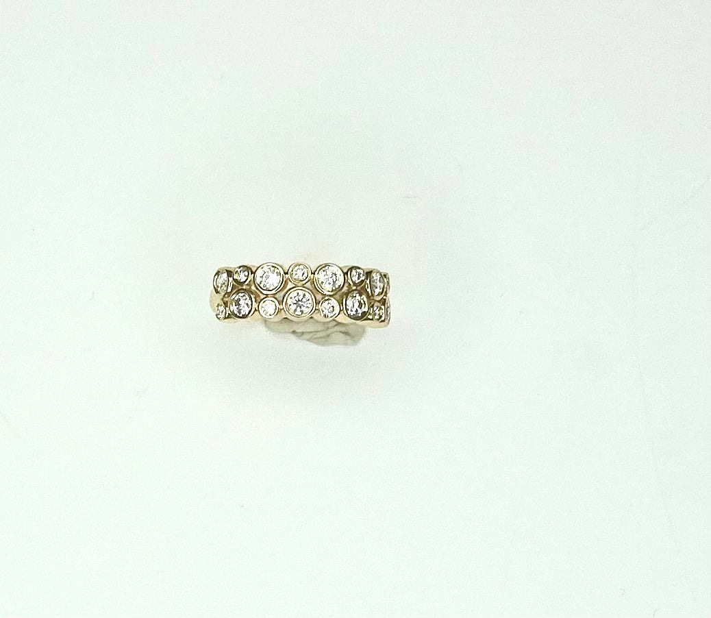 Effy 14k Yellow Gold Diamond Ring