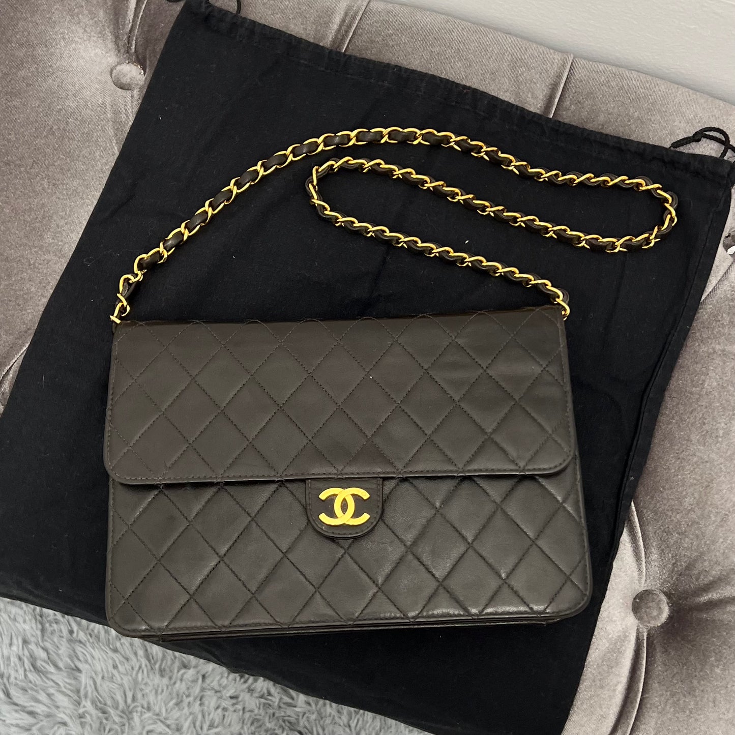 Chanel Vintage Single Flap Shoulder Bag