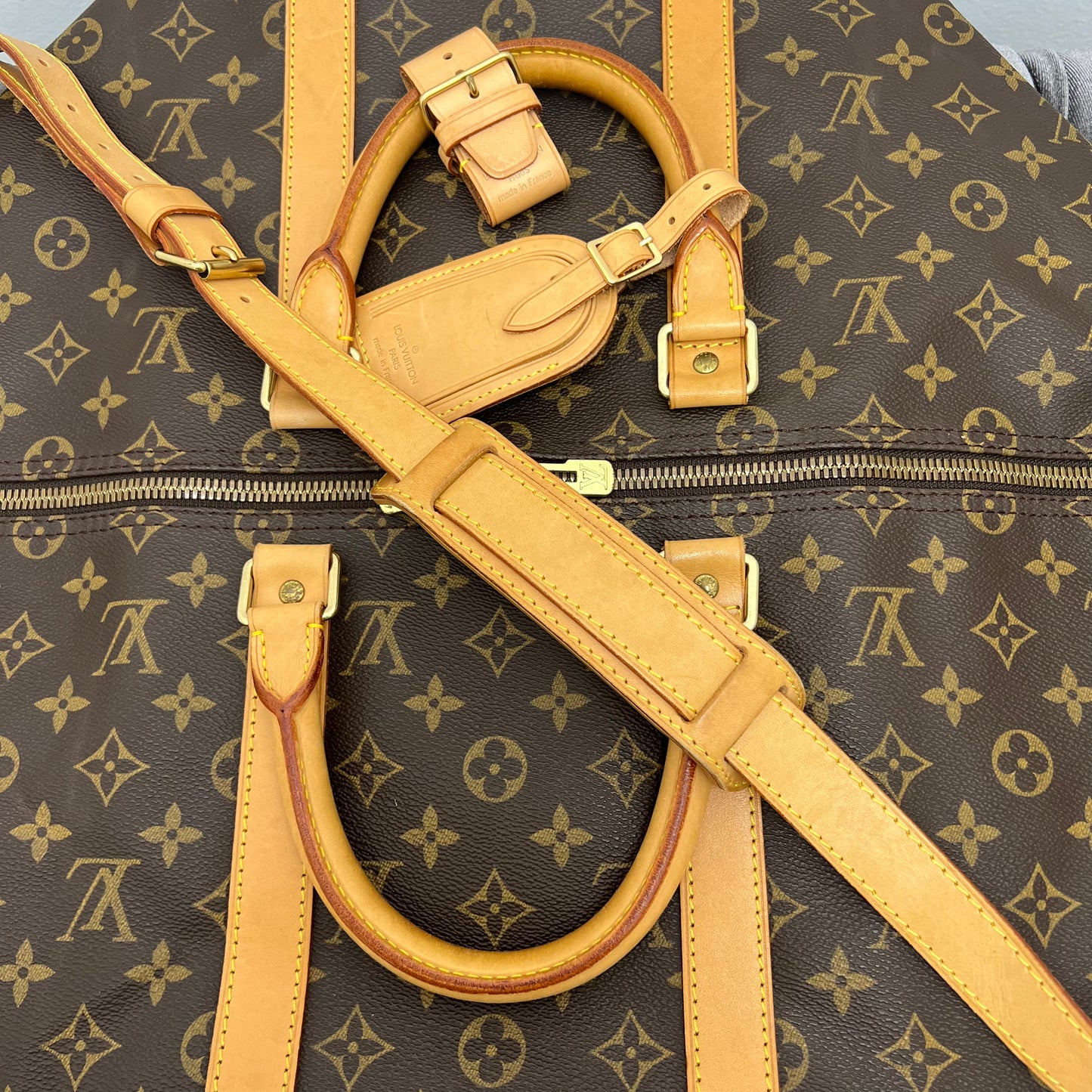 Louis Vuitton Monogram Keepall 50 Bandouliere Duffle Bag