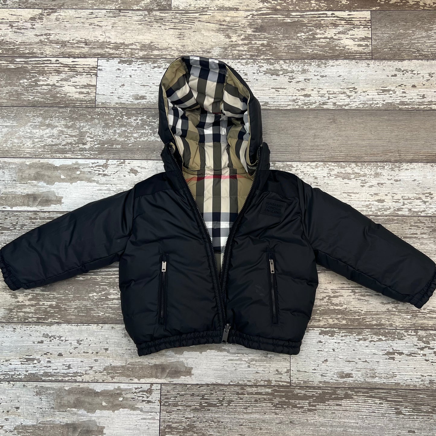 Burberry Kids Reversible Coat, 6 Youth