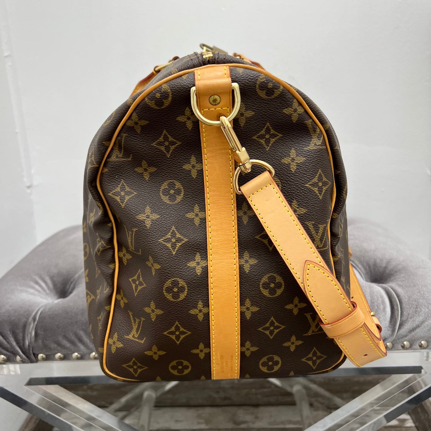 Louis Vuitton Monogram Keepall 50 Bandouliere Duffle Bag