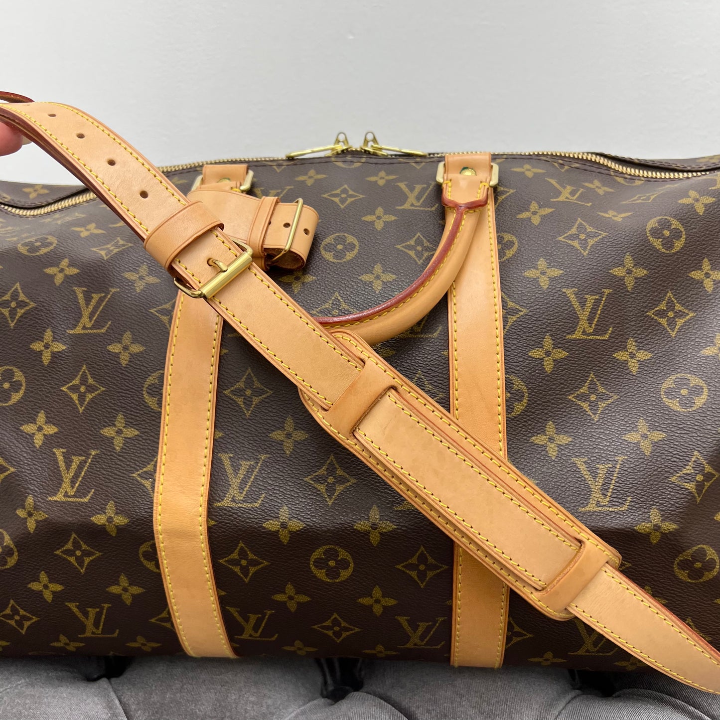Louis Vuitton Monogram Keepall 50 Bandouliere Duffle Bag