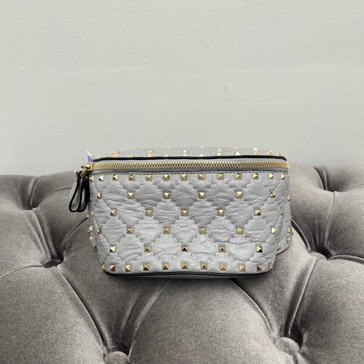 Valentino Garavani Stud Belt Bag, Grey
