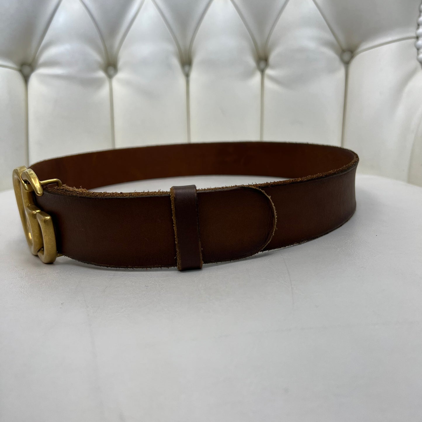 Gucci Belt Brown/Gold Size 85