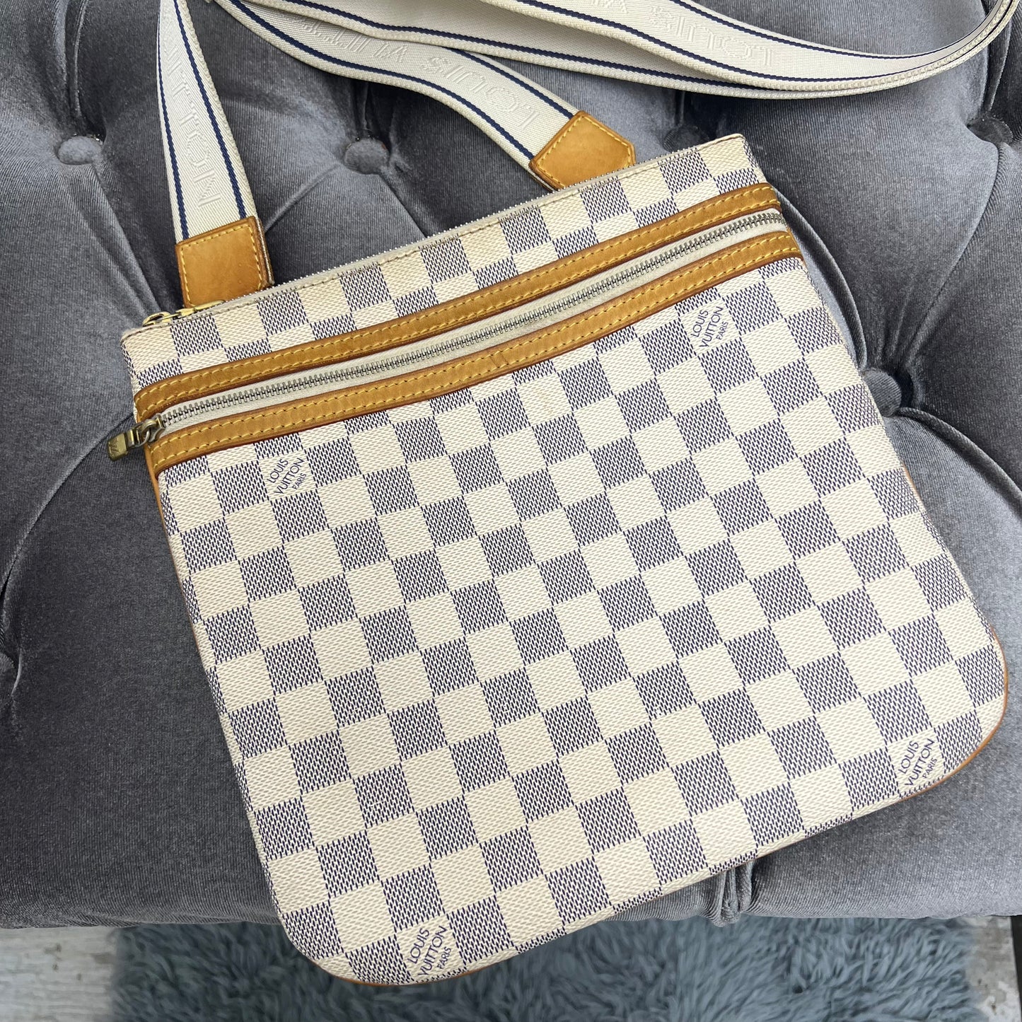 Louis Vuitton Bosphore Pochette Damier Azur