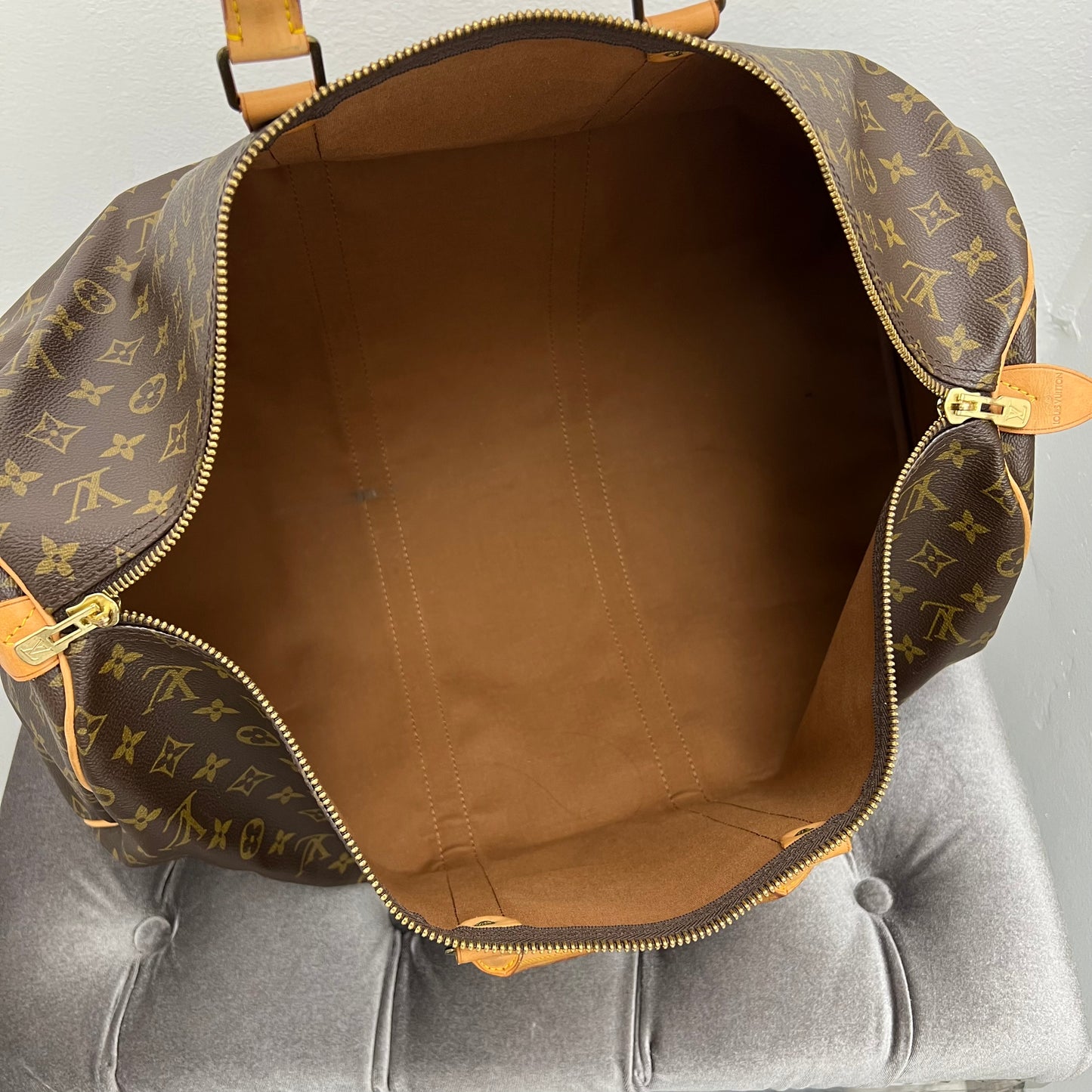 Louis Vuitton Monogram Keepall 55 Duffle Bag