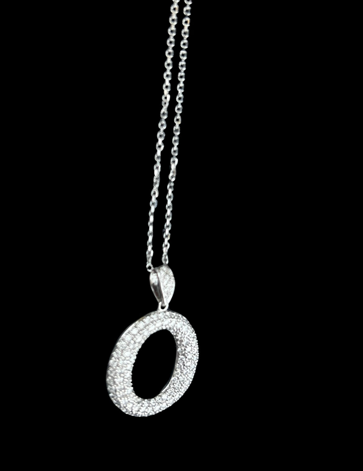 18K White Gold and Diamond Necklace