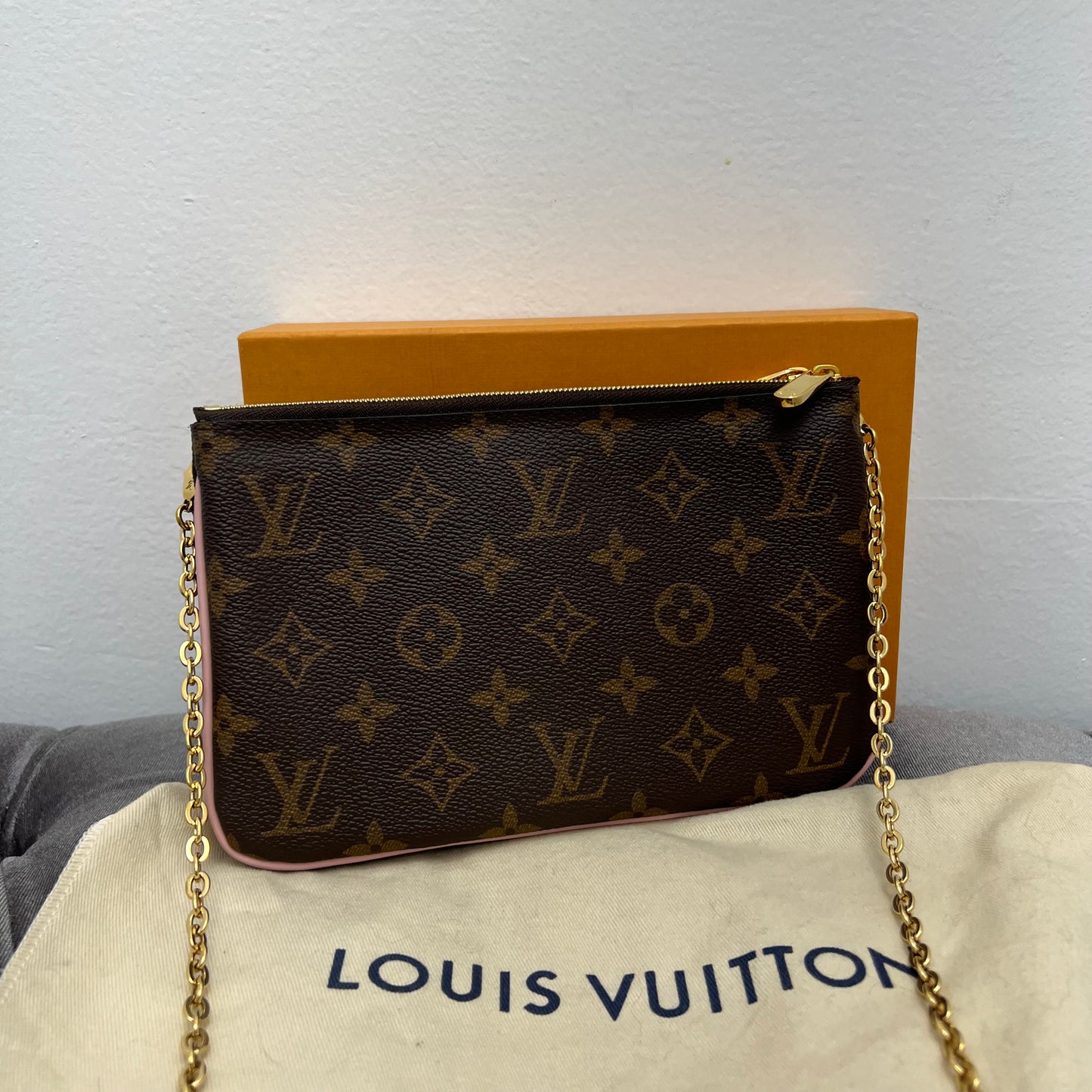 Louis Vuitton Double Zip Flower Pochette