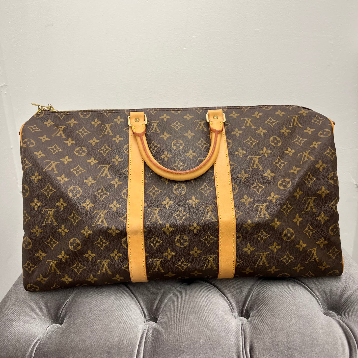 Louis Vuitton Monogram Keepall 50 Bandouliere Duffle Bag