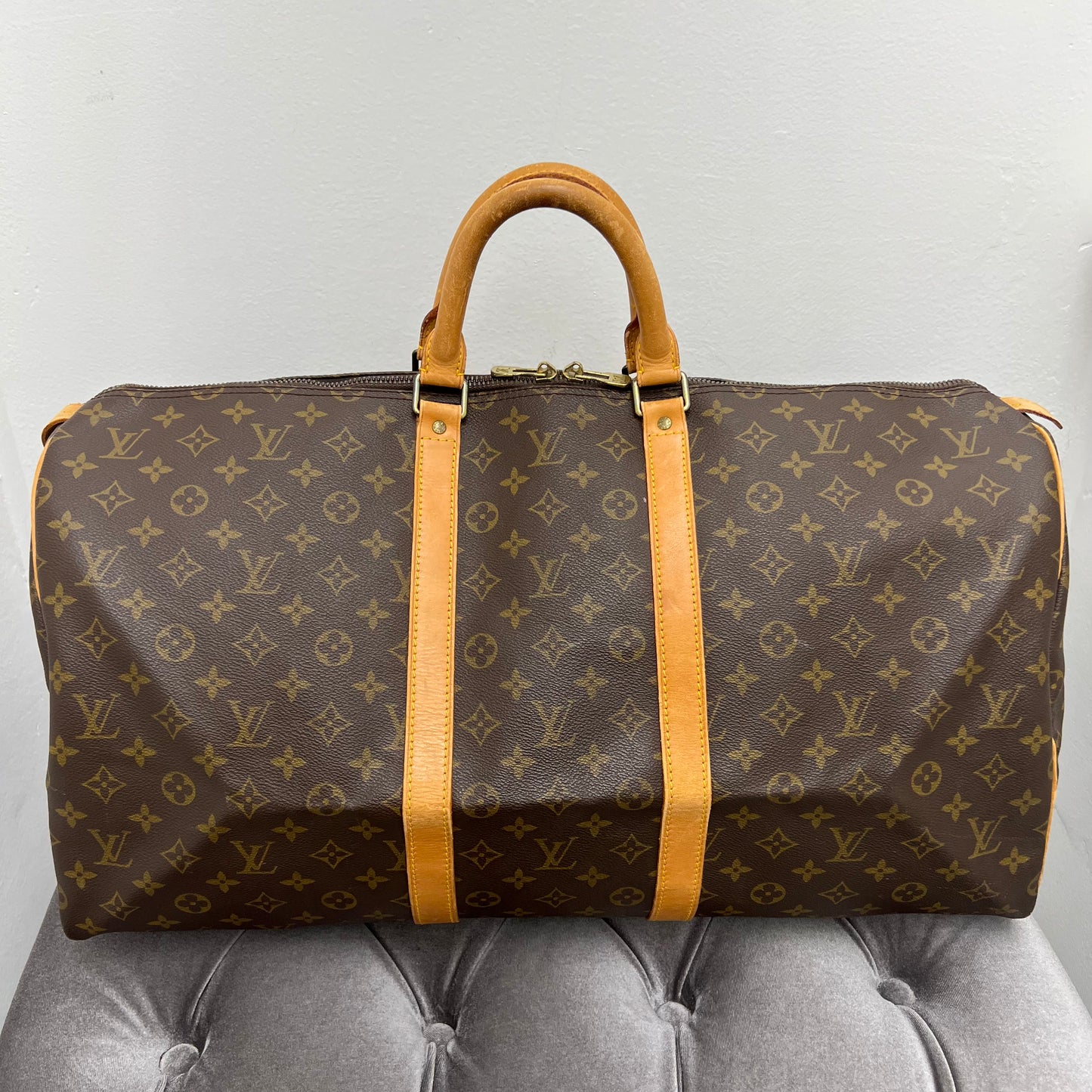 Louis Vuitton Monogram Keepall 55 Duffle Bag