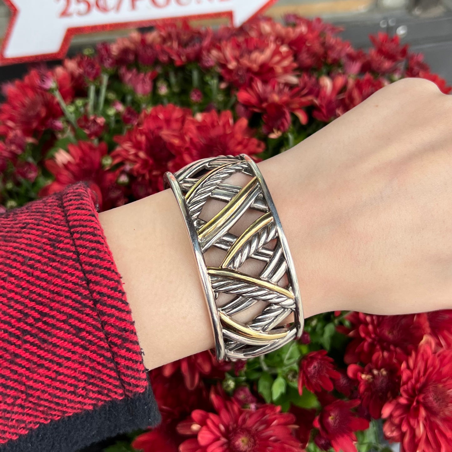 David Yurman Papyrus Bracelet with 18k Gold
