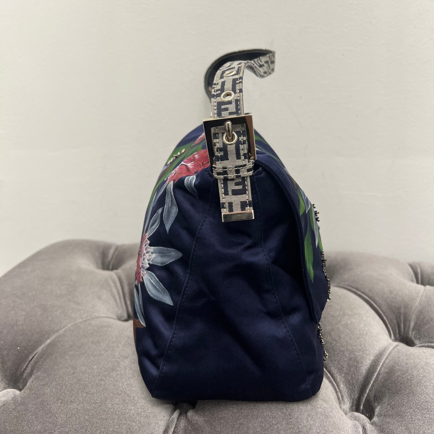 Fendi Runway Hand-Painted Limited Edition Silk Baguette
