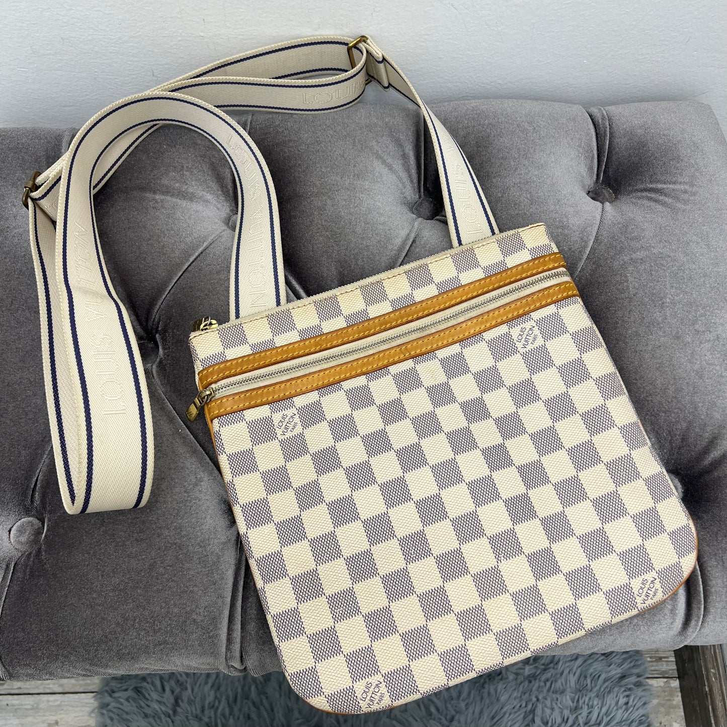 Louis Vuitton Bosphore Pochette Damier Azur