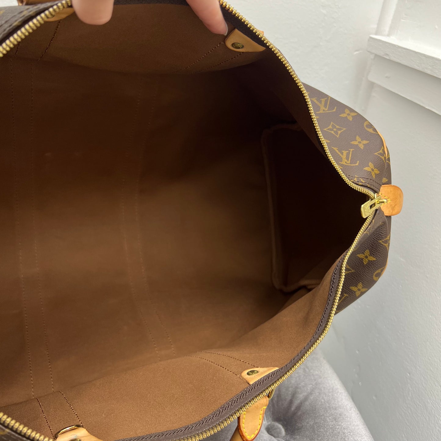 Louis Vuitton Monogram Keepall 55 Duffle Bag