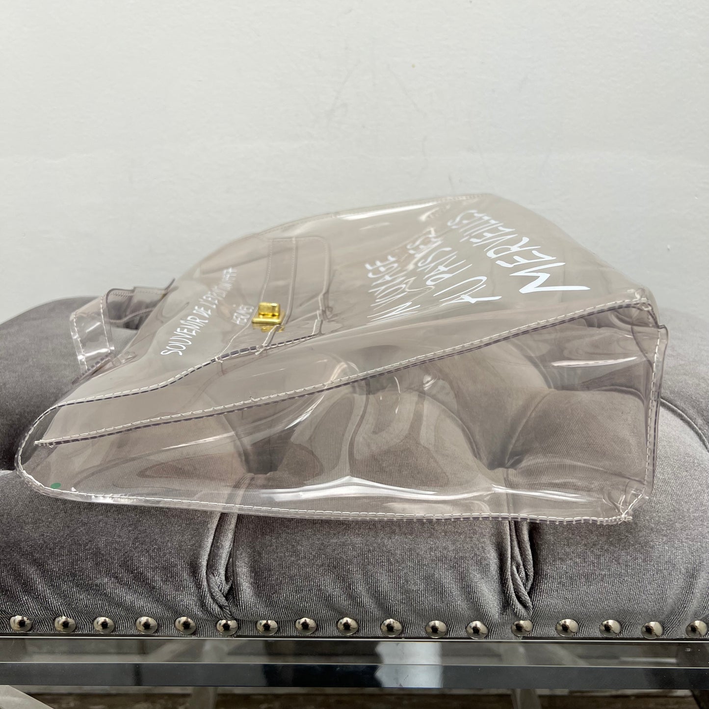 Hermes Clear Vinyl "Souvenir De L'Exposition" Kelly Bag
