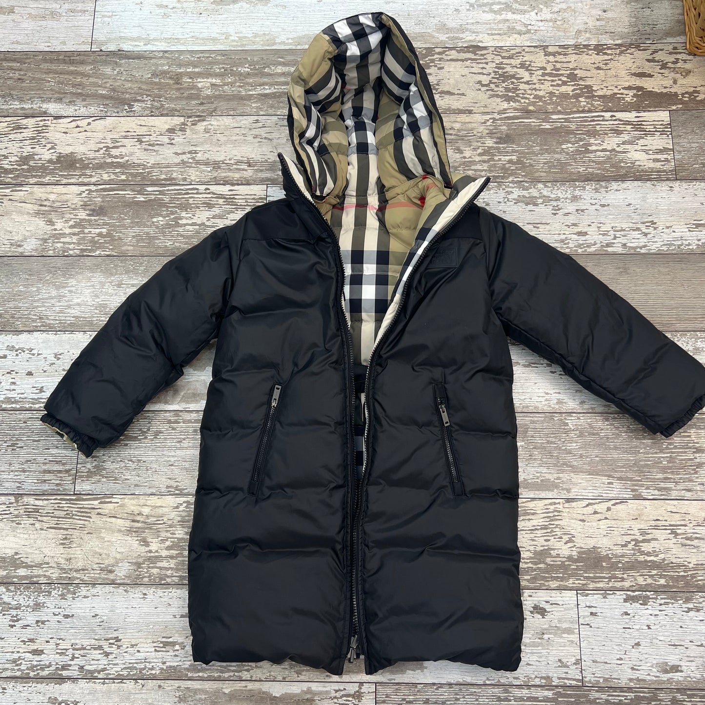 Burberry Kids Reversible Coat, 8 Youth