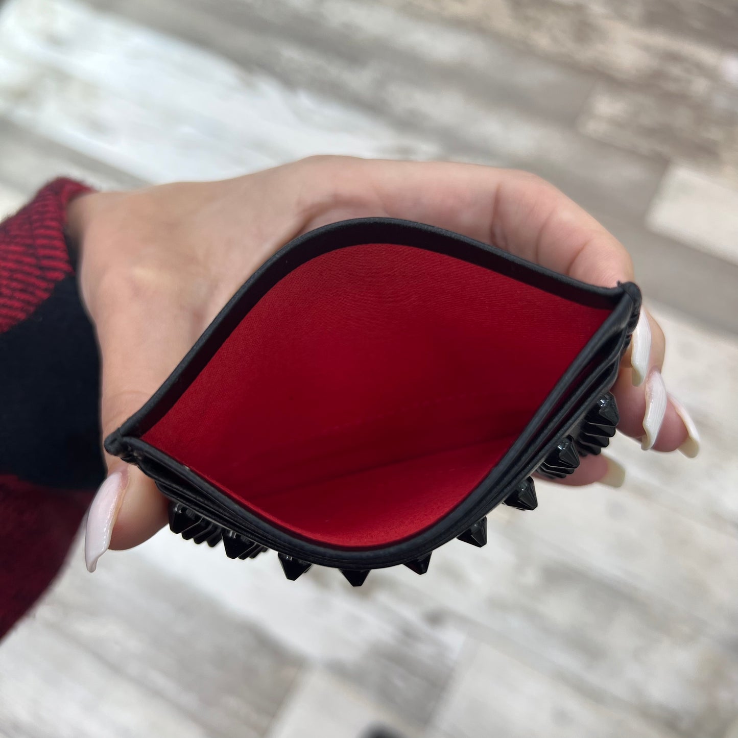 Christian Louboutin Spiked Card Case