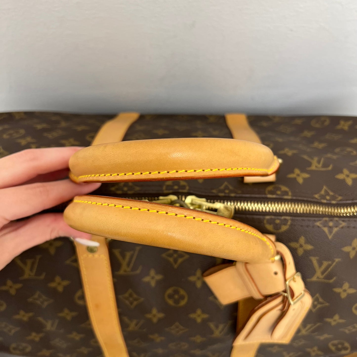 Louis Vuitton Monogram Keepall 50 Bandouliere Duffle Bag