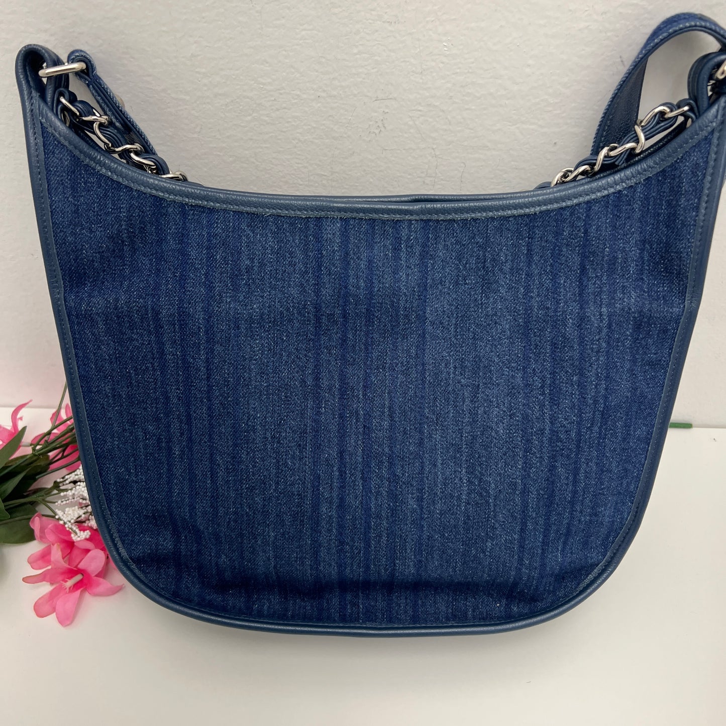 Chanel Quilted Denim Medium Jungle Stroll Crossbody Bag