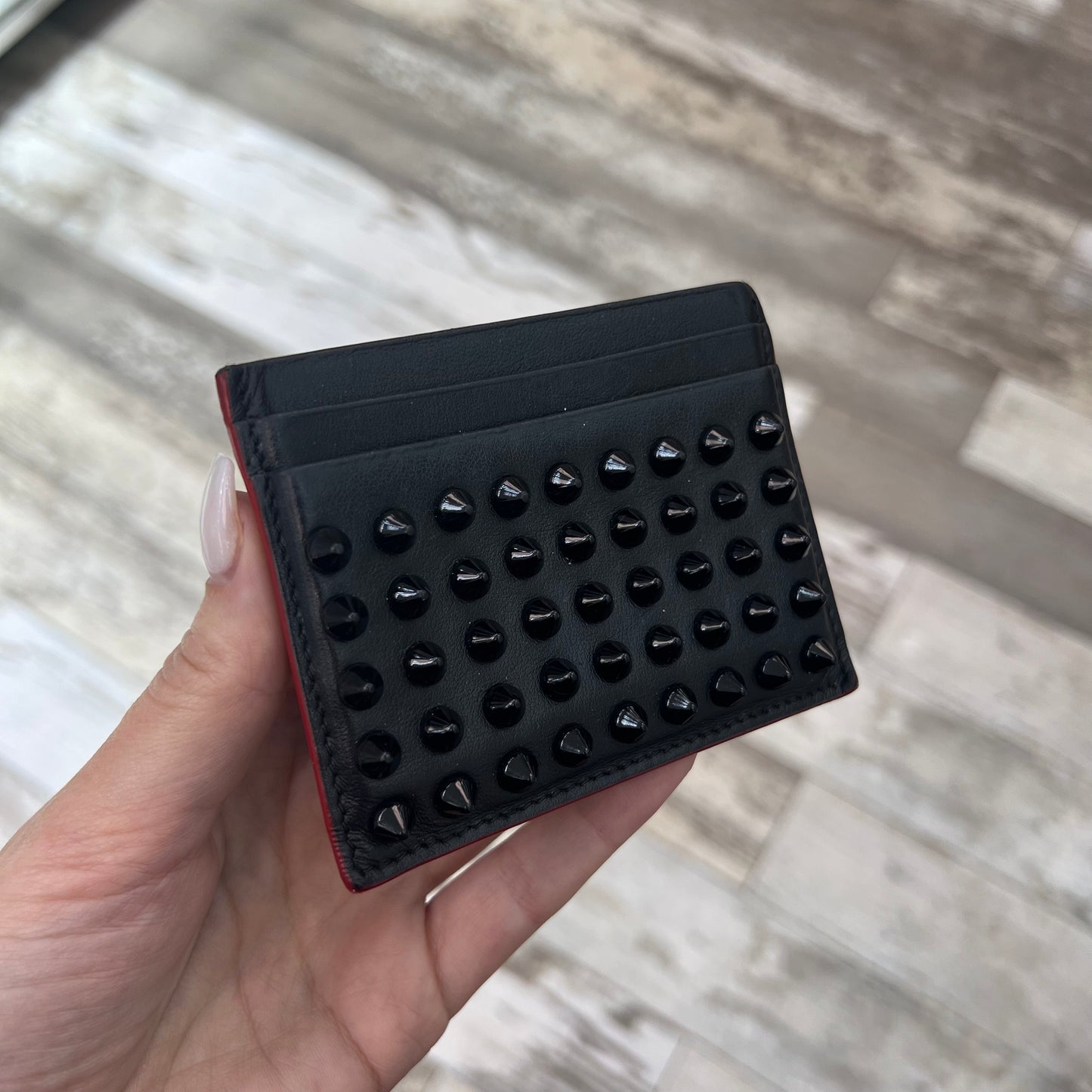Christian Louboutin Spiked Card Case