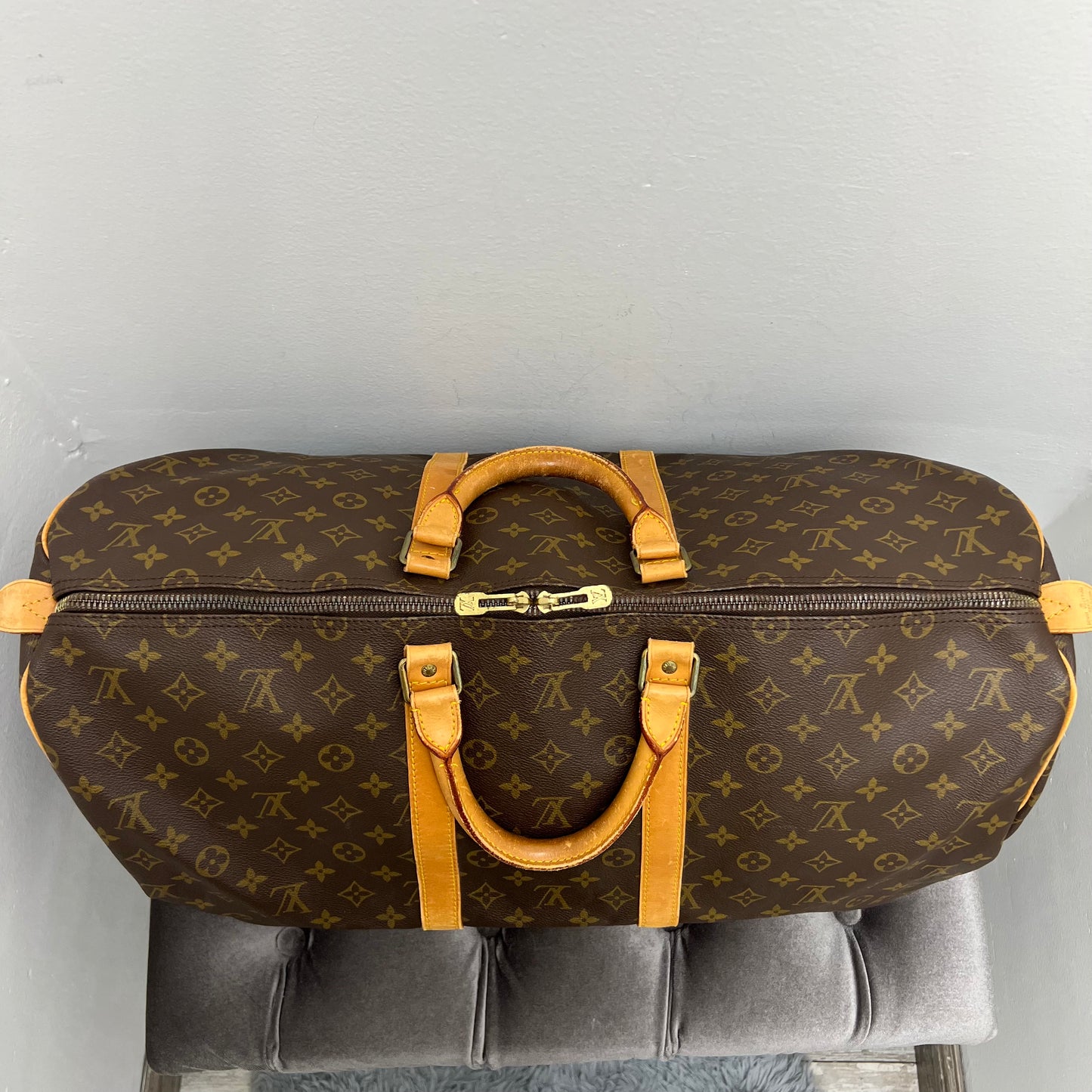 Louis Vuitton Monogram Keepall 55 Duffle Bag
