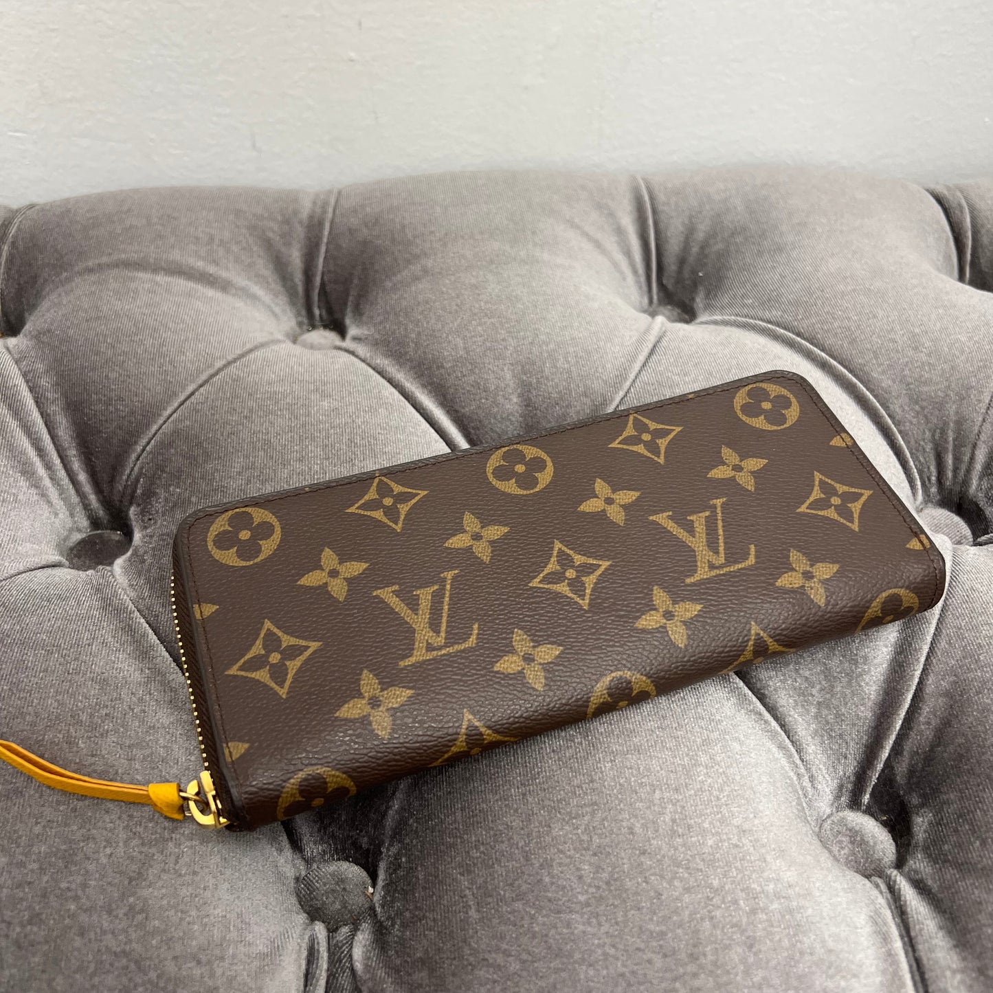 Louis Vuitton Clemence Wallet Monogram Yellow